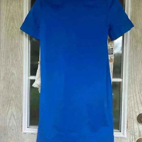 NWT  Theory Shift Dress Size 2 Royal Blue Business Workwear Capsule Wardrobe - Picture 2 of 4